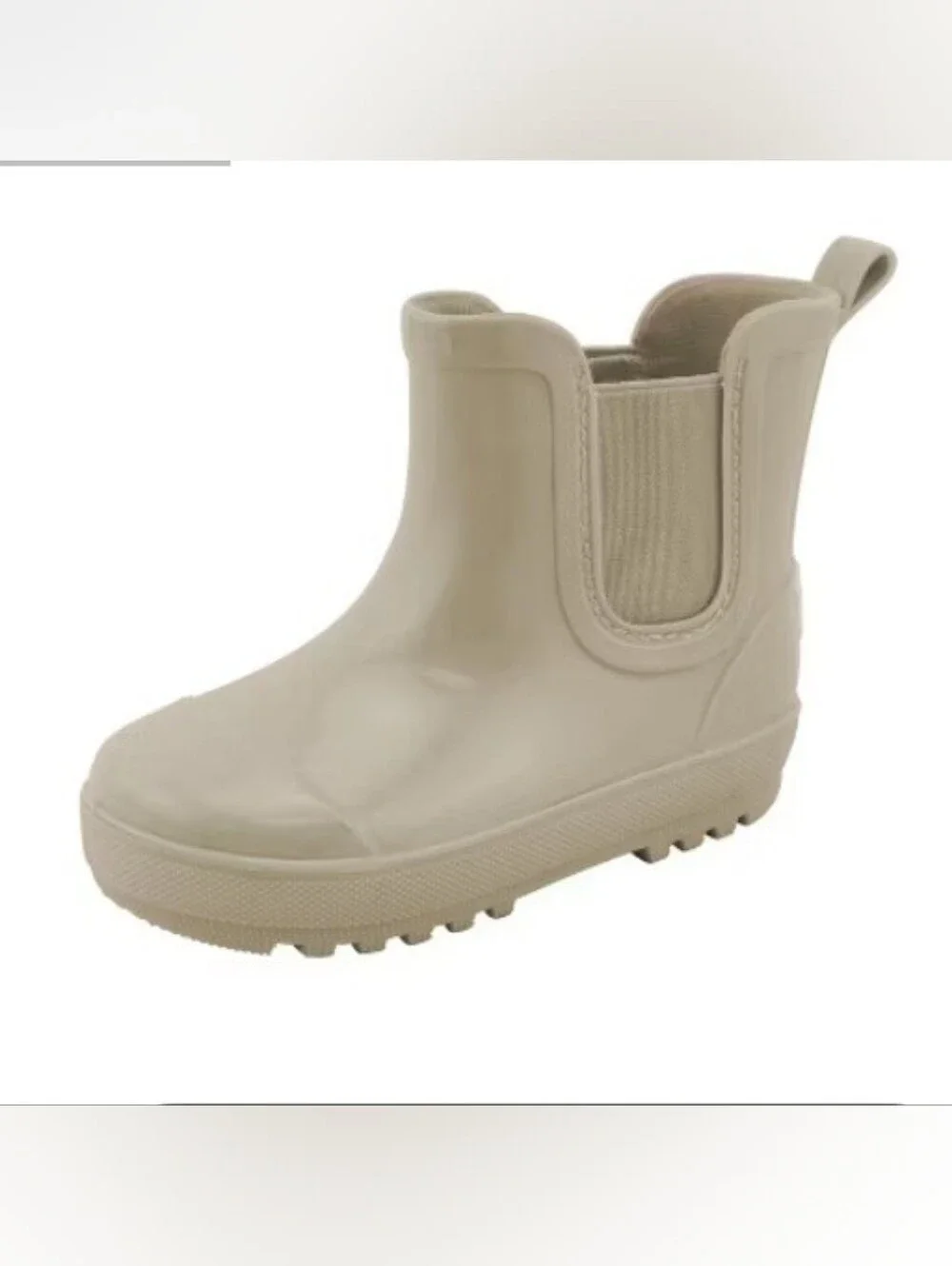 Size 13 BEARPAW TODDLER AND  Kids Neutral Beige Rain Boot Chelsea - Unbranded
